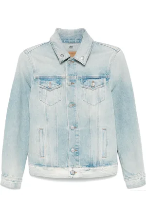 Maison Margiela Chamarra de mezclilla con efecto envejecido
