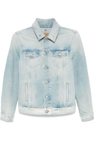 Maison Margiela Chamarra de mezclilla con efecto envejecido