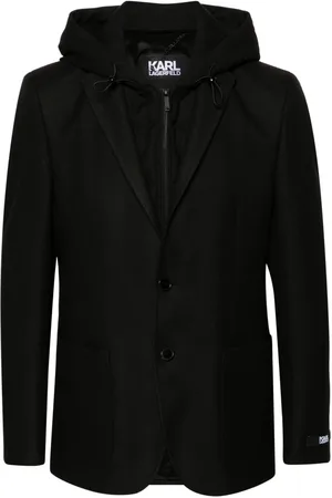 Karl Lagerfeld Blazer con botones y capucha