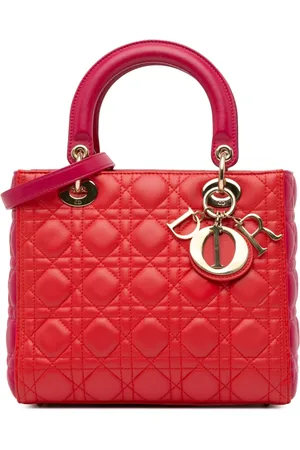 Dior Bolsa satchel Tricolor Cannage Lady Dior mediana 2014