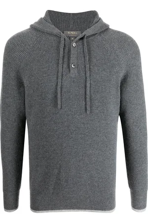 N.PEAL Hoodie de canalé