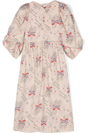 The Animals Observatory Vestido con estampado Peacock Eiffel