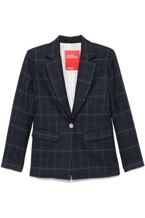 ..,MERCI Blazer con motivo de cuadros
