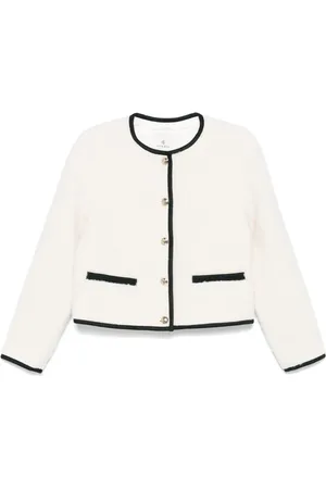 ANINE BING Blazer con ribete en contraste