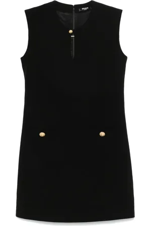 Balmain Vestido corto en crepé