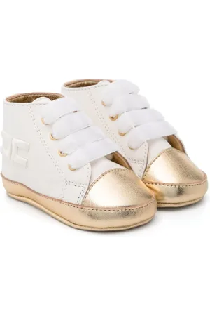 Elisabetta Franchi Zapatos primeros pasos con logo bordado