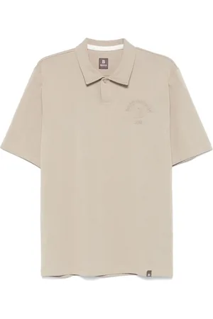 Boggi Milano Playera tipo polo con logo en relieve