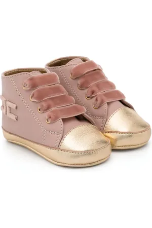 Elisabetta Franchi Zapatos primeros pasos con logo bordado