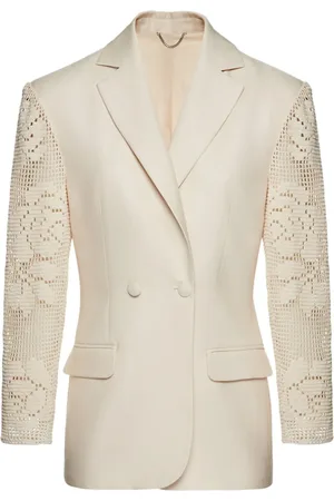 MAGDA BUTRYM Blazer de crochet con encaje