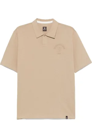 Boggi Milano Playera tipo polo con logo en relieve