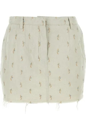 Lanvin Falda corta con parche del logo