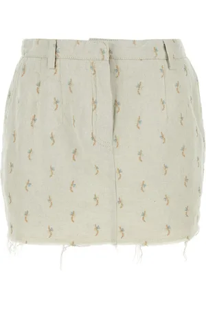 Lanvin Falda corta con parche del logo