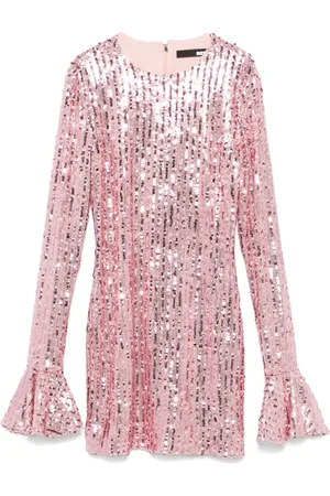 ROTATE Vestido corto bordado con lentejuelas