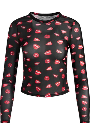 ALICE+OLIVIA Top corto Delaina de x Tom Wesselmann