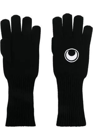 Marine Serre Guantes tejidos con logo de luna