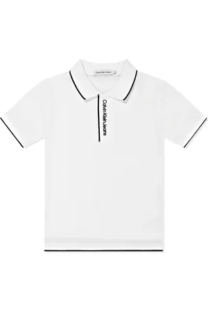 Calvin Klein Playera tipo polo con logo