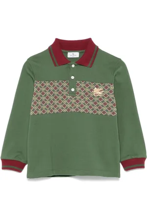 Etro Playera tipo polo con panel geométrico