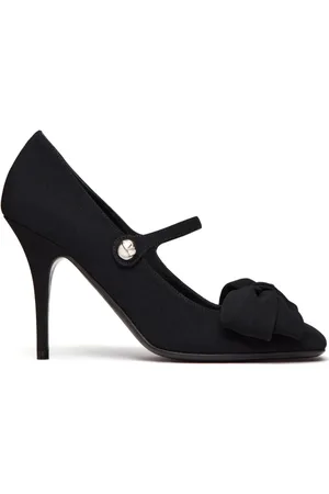 VALENTINO GARAVANI Zapatillas con aplique de moño y tacón de 100mm
