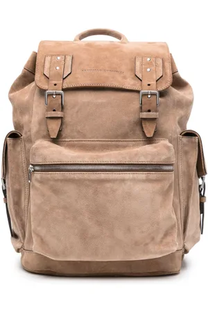 Brunello Cucinelli Mochila de gamuza