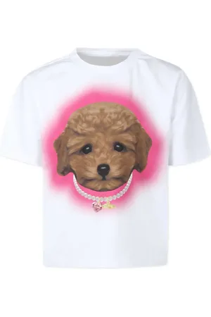CAROLINE BOSMANS Playera con perro estampado