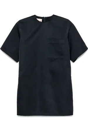 Plan C Vestido corto con satén de duquesa