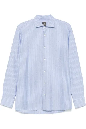 Boggi Milano Camisa con estampado de rayas diplomáticas