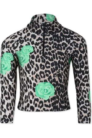 CAROLINE BOSMANS Playera manga larga con animal print