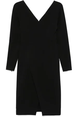 Fendi Vestido midi manga larga