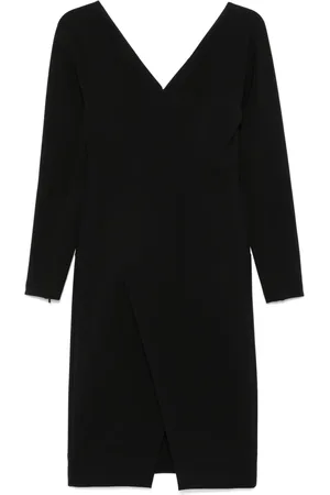 Fendi Vestido midi manga larga