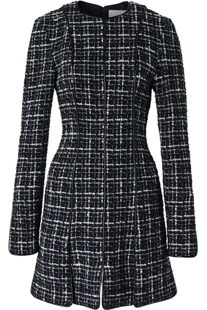 GENNY Vestido corto de tweed con motivo de cuadros