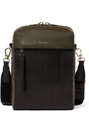 Paul Smith Mochila tipo mensajero con estampado del logo