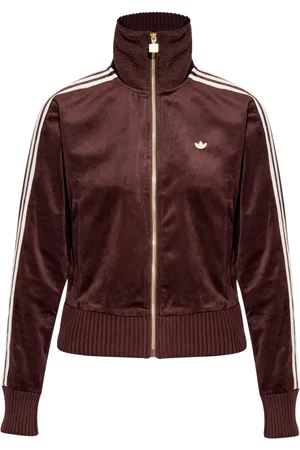 adidas Chamarra deportiva de terciopelo