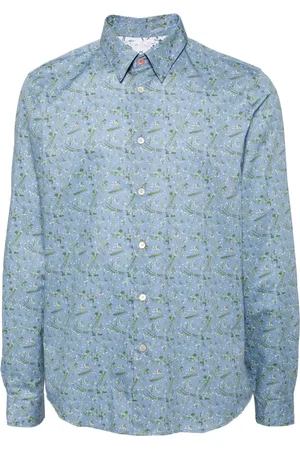 Paul Smith Camisa de popelina con estampado floral