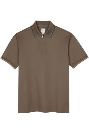 Paul Smith Playera tipo polo con medio cierre