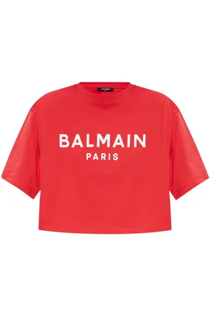 Balmain Playera corta con logo estampado