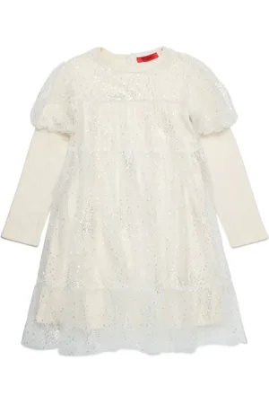 MAX&Co. Kids Vestido tejido bordado con lentejuelas