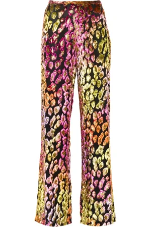 FORTE FORTE Pantalones anchos con efecto metalizado