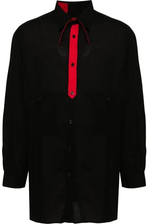 YOHJI YAMAMOTO Playera con paneles en contraste