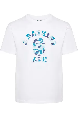 A Bathing Ape Playera con logo estampado