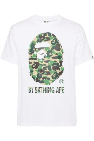 A Bathing Ape Playera con logo estampado