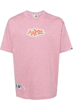 A Bathing Ape Playera manga corta con logo estampado