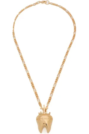 In Gold We Trust Collar de cadena con dije de diente