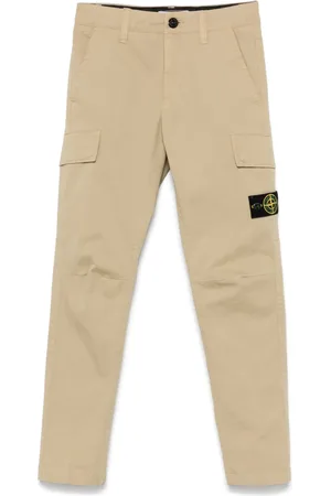 Stone Island Pants cargo con motivo Compass