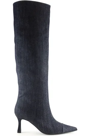 NOTABENE Botas de mezclilla Angie con tacón de 70mm