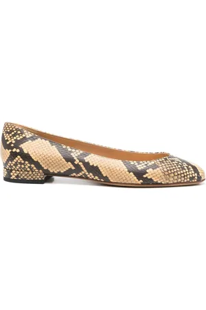 Francesco Russo Flats con estampado de piel de pitón
