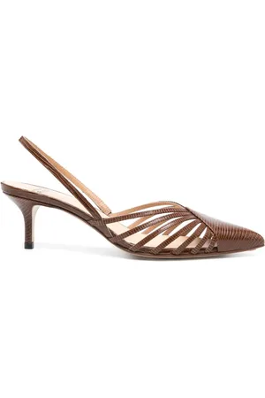 Francesco Russo Zapatillas con tira trasera y tacón de 55mm
