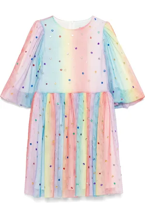 Stella McCartney Vestido con efecto de arcoíris