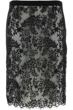 Saint Laurent Falda lápiz con diseño cruzado