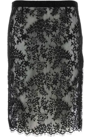 Saint Laurent Falda lápiz con diseño cruzado