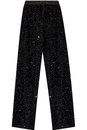 Emporio Armani Pantalones bordados con lentejuelas